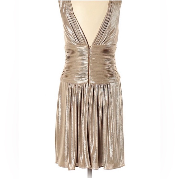 BCbG metallic Grecian dress Size S - Picture 3 of 8